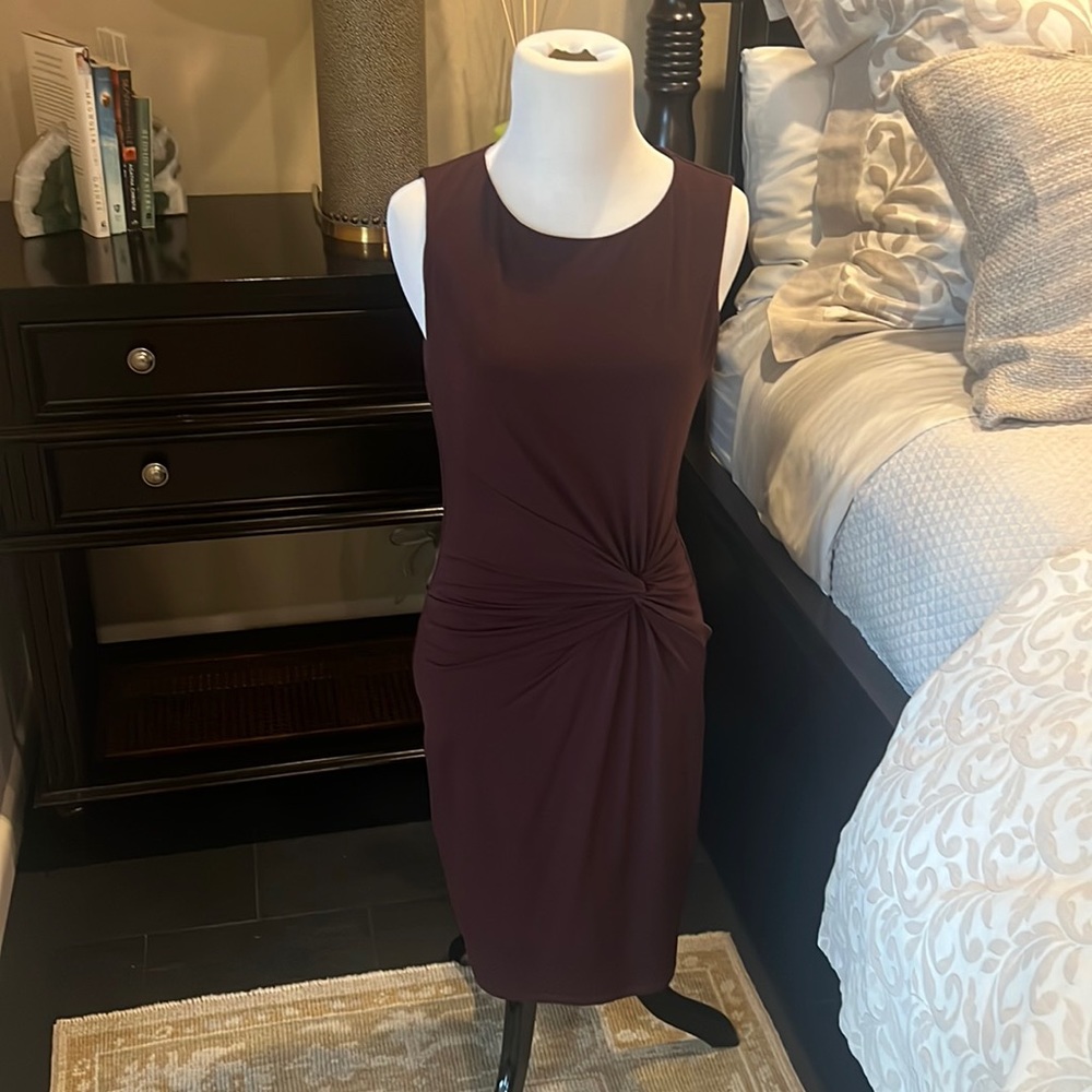 Maroon Sleeveless Dress by Velvet